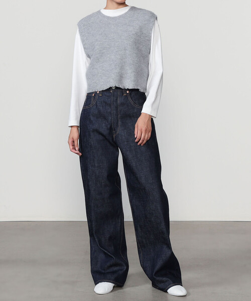 WALANCE（ワランス）の「WALANCE | 2WAY ニットベスト WOMEN（ベスト・レディース・グレー/ベージュ・F）」の12枚目の写真