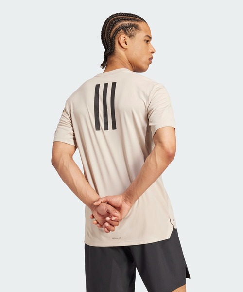 adidas（アディダス）の「パワー ワークアウト 半袖Tシャツ / アディダス adidas（Tシャツ/カットソー・メンズ・ベージュ/ピンク・LARGE/MEDIUM/SMALL/X-SMALL/XX-LARGE/X-LARGE）」の11枚目の写真