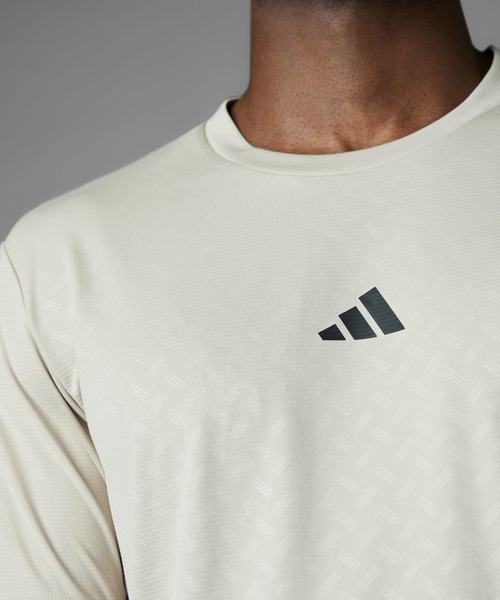 adidas（アディダス）の「パワー ワークアウト 半袖Tシャツ / アディダス adidas（Tシャツ/カットソー・メンズ・ベージュ/ピンク・LARGE/MEDIUM/SMALL/X-SMALL/XX-LARGE/X-LARGE）」の5枚目の写真