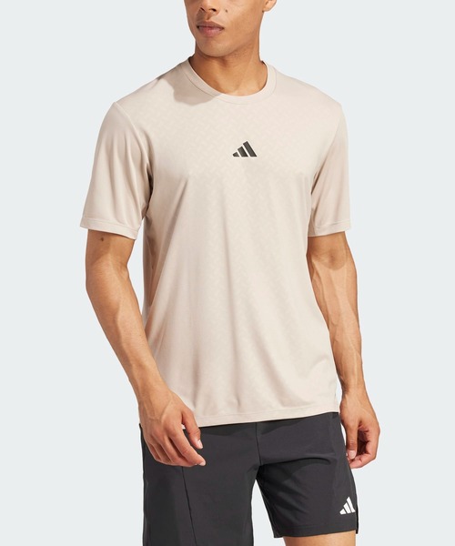adidas（アディダス）の「パワー ワークアウト 半袖Tシャツ / アディダス adidas（Tシャツ/カットソー・メンズ・ベージュ/ピンク・LARGE/MEDIUM/SMALL/X-SMALL/XX-LARGE/X-LARGE）」の10枚目の写真