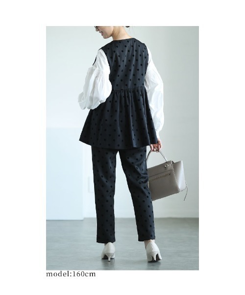 Sawa a la mode(サワアラモード)の「ドット柄テーパードパンツ(その他パンツ・レディース・ブラック・FREE)」の19枚目の写真