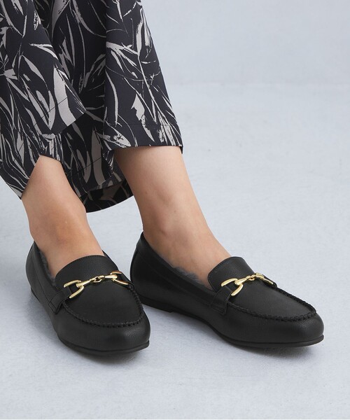 green label relaxing（グリーンレーベルリラクシング）の「ウォーム ビット モカシン シューズ -撥水-（その他シューズ・レディース・その他1/グレー/モカ/ブラック・24cm/23.5cm/23cm/24.5cm/22.5cm/25.5cm/25cm）」の22枚目の写真