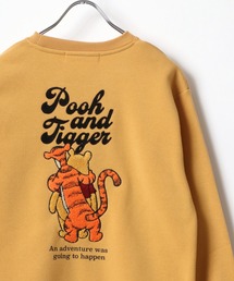 Disney/ディズニー ミッキー くまのプーさん ベイマックス ズートピア キャラクター ワンポイント サガラ刺繍 裏起毛 スウェットトレーナー レディース