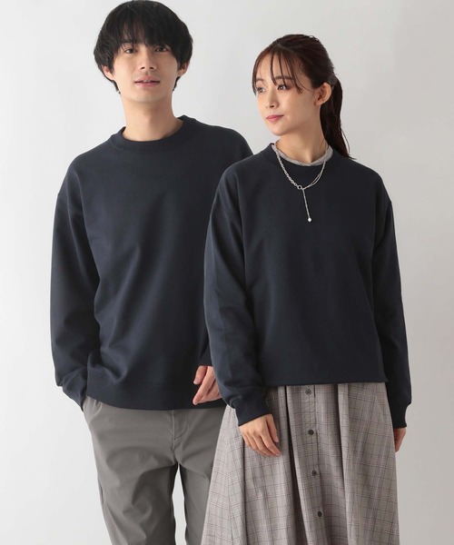 GLOBAL WORK（グローバルワーク）の「乾きやすいスウェット/クルー/裏毛/116233（スウェット・メンズ・ホワイト/ネイビー/チャコールグレー・MEDIUM/X-LARGE/LARGE/SMALL）」の2枚目の写真