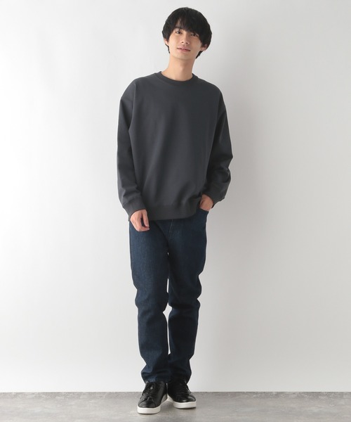 GLOBAL WORK（グローバルワーク）の「乾きやすいスウェット/クルー/裏毛/116233（スウェット・メンズ・ホワイト/ネイビー/チャコールグレー・MEDIUM/X-LARGE/LARGE/SMALL）」の15枚目の写真