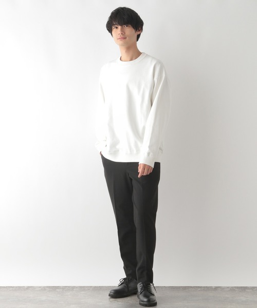 GLOBAL WORK（グローバルワーク）の「乾きやすいスウェット/クルー/裏毛/116233（スウェット・メンズ・ホワイト/ネイビー/チャコールグレー・MEDIUM/X-LARGE/LARGE/SMALL）」の5枚目の写真