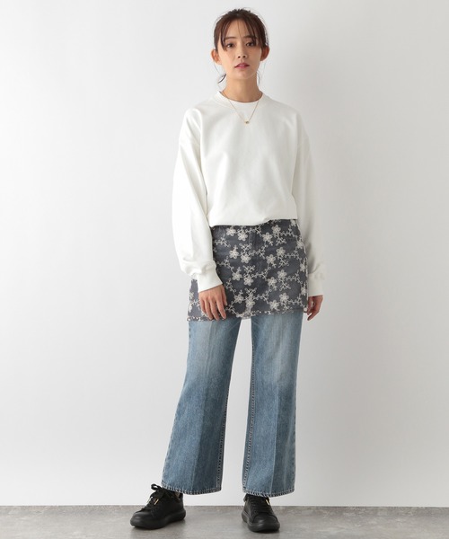 GLOBAL WORK（グローバルワーク）の「乾きやすいスウェット/クルー/裏毛/116233（スウェット・メンズ・ホワイト/ネイビー/チャコールグレー・MEDIUM/X-LARGE/LARGE/SMALL）」の10枚目の写真