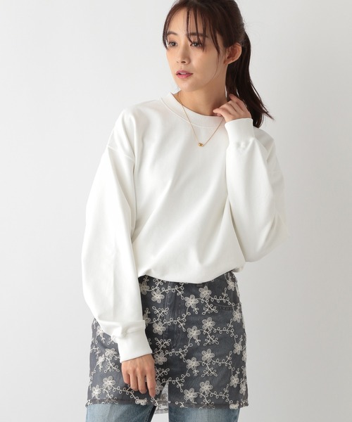 GLOBAL WORK（グローバルワーク）の「乾きやすいスウェット/クルー/裏毛/116233（スウェット・メンズ・ホワイト/ネイビー/チャコールグレー・MEDIUM/X-LARGE/LARGE/SMALL）」の12枚目の写真