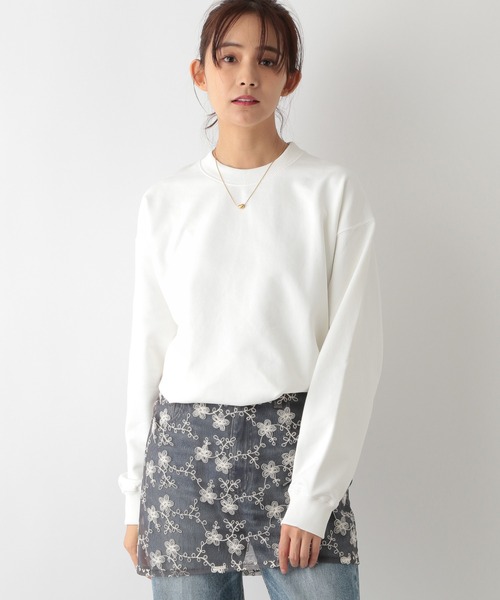 GLOBAL WORK（グローバルワーク）の「乾きやすいスウェット/クルー/裏毛/116233（スウェット・メンズ・ホワイト/ネイビー/チャコールグレー・MEDIUM/X-LARGE/LARGE/SMALL）」の13枚目の写真