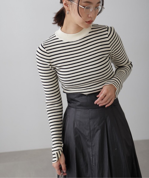 FREE'S MART(フリーズマート)の「◆〈洗える〉マシンウォッシャブルボトルネックニット(ニット/セーター・レディース・ブラック/ブルー/ホワイト/ホワイト系その他・FREE)」の2枚目の写真