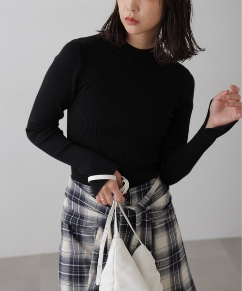 FREE'S MART(フリーズマート)の「◆〈洗える〉マシンウォッシャブルボトルネックニット(ニット/セーター・レディース・ブラック/ブルー/ホワイト/ホワイト系その他・FREE)」の3枚目の写真