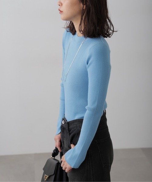 FREE'S MART(フリーズマート)の「◆〈洗える〉マシンウォッシャブルボトルネックニット(ニット/セーター・レディース・ブラック/ブルー/ホワイト/ホワイト系その他・FREE)」の7枚目の写真