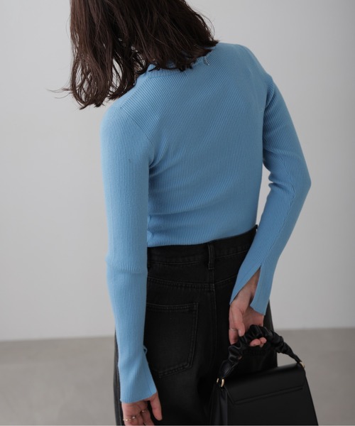 FREE'S MART(フリーズマート)の「◆〈洗える〉マシンウォッシャブルボトルネックニット(ニット/セーター・レディース・ブラック/ブルー/ホワイト/ホワイト系その他・FREE)」の8枚目の写真