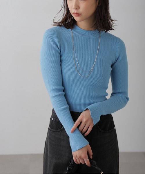 FREE'S MART(フリーズマート)の「◆〈洗える〉マシンウォッシャブルボトルネックニット(ニット/セーター・レディース・ブラック/ブルー/ホワイト/ホワイト系その他・FREE)」の9枚目の写真