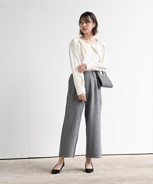 ミックスヘリンボーンワイドパンツ（その他パンツ）｜rps