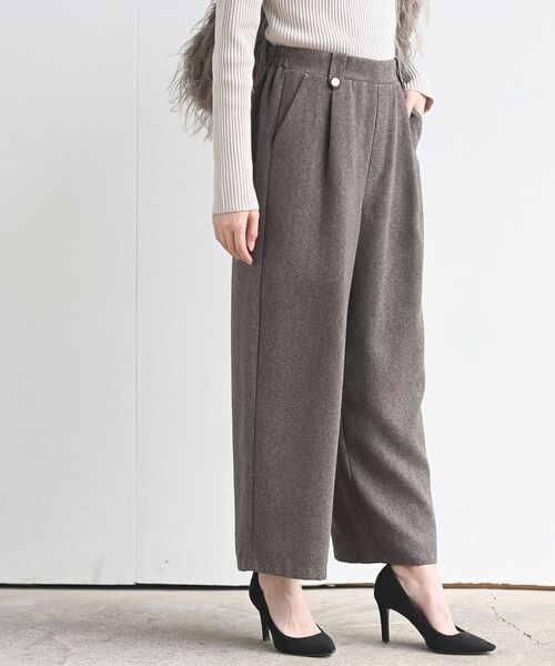 rps(アールピーエス)の「ミックスヘリンボーンワイドパンツ(その他パンツ・レディース・グレー/ブラウン・フリー)」の20枚目の写真
