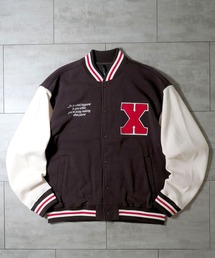 felt patch sweat stadium jacket/フェルトパッチ スウェット スタジアムジャケット