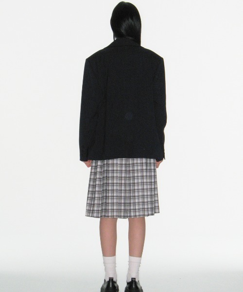 CRANK（クランク）の「CHECK FRILL MIDI SKIRT（スカート・レディース・ホワイト/オレンジ・SMALL）」の10枚目の写真