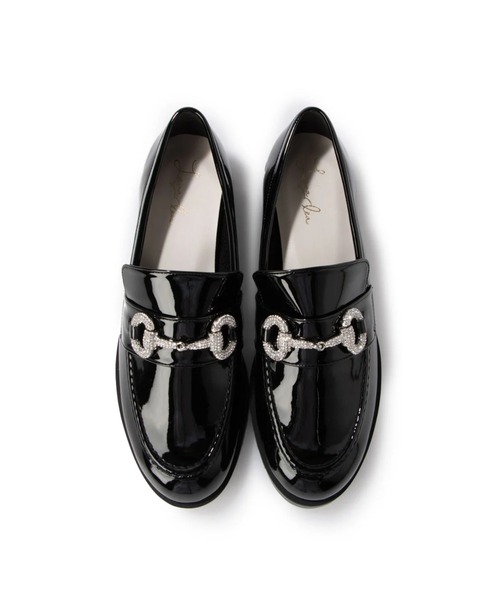 Launa lea(ラウナレア)の「ビジューモチーフ厚底ローファー(SP034)(ローファー・レディース・ブラック/アイボリー・22.0cm/22.5cm/23.0cm/23.5cm/24.0cm/24.5cm/25.0cm)」の7枚目の写真