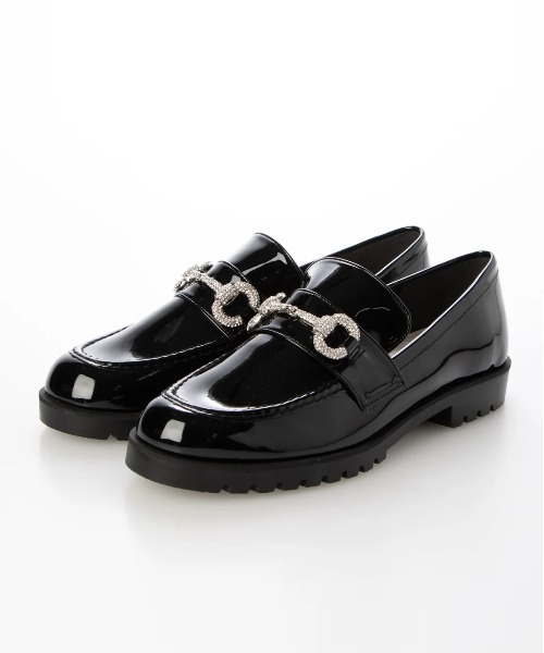 Launa lea(ラウナレア)の「ビジューモチーフ厚底ローファー(SP034)(ローファー・レディース・ブラック/アイボリー・22.0cm/22.5cm/23.0cm/23.5cm/24.0cm/24.5cm/25.0cm)」の8枚目の写真