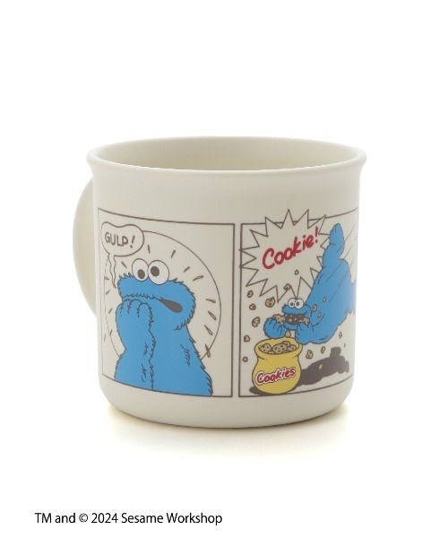 SESAME STREET（セサミストリート）の「【KIDS】クッキーモンスターデザイン キッズコップ（マグ/哺乳瓶/お食事グッズ・レディース・オフホワイト・FREE）」の2枚目の写真