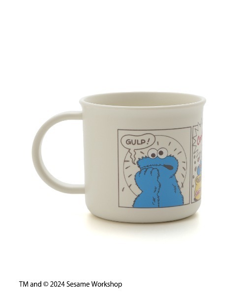 SESAME STREET（セサミストリート）の「【KIDS】クッキーモンスターデザイン キッズコップ（マグ/哺乳瓶/お食事グッズ・レディース・オフホワイト・FREE）」の3枚目の写真
