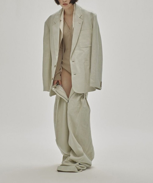 TODAYFUL/トゥデイフル】Tuck Linen Trousers/タックリネン