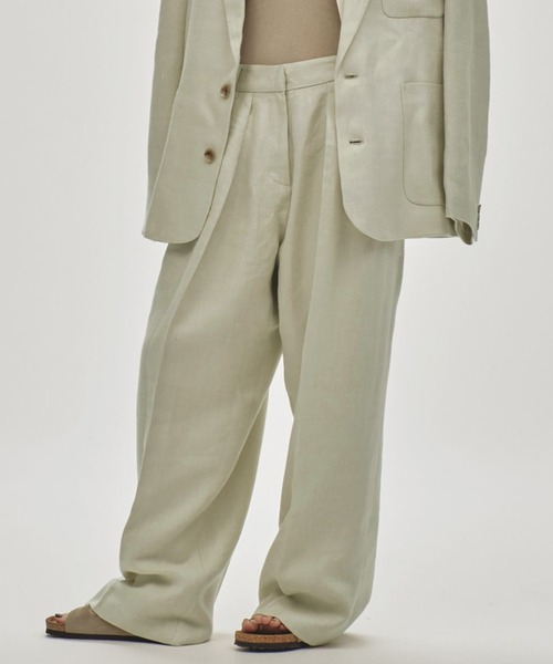 パンツ Todayful Tuck Linen Trousers TODAYFUL/トゥデイフル】Tuck Linen Trousers/タックリネン