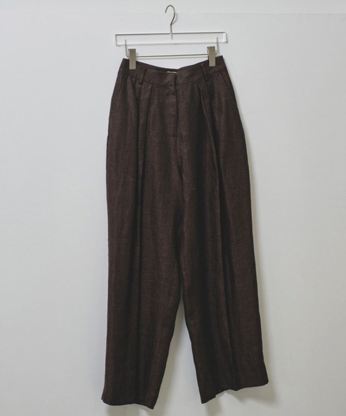 TODAYFUL/トゥデイフル】Tuck Linen Trousers/タックリネン