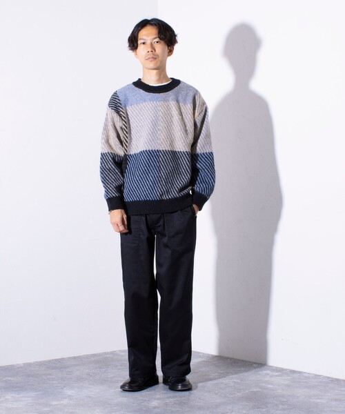 BEVERLY HILLS POLO CLUB(ビバリーヒルズポロクラブ)の「【BEVERLY HILLS POLO CLUB】モヘヤライクニット ワンポイント刺繍 チェック柄(ニット/セーター・メンズ・チャコールグレー/ピンク/オレンジ/ラベンダー・M/L)」の15枚目の写真