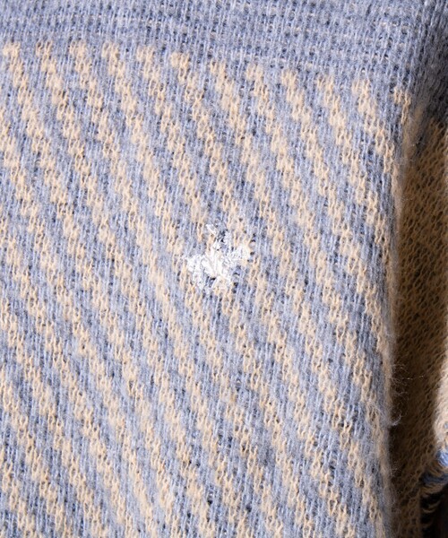 BEVERLY HILLS POLO CLUB(ビバリーヒルズポロクラブ)の「【BEVERLY HILLS POLO CLUB】モヘヤライクニット ワンポイント刺繍 チェック柄(ニット/セーター・メンズ・チャコールグレー/ピンク/オレンジ/ラベンダー・M/L)」の20枚目の写真