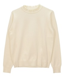 TOKYO SHIRTS | フリルネック ニットプルオーバー(ニット/セーター)