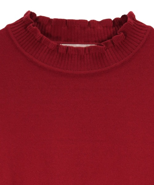 TOKYO SHIRTS（トウキョウシャツ）の「フリルネック ニットプルオーバー（ニット/セーター・レディース・グレー/オフホワイト/ワインレッド/モカ・M/L）」の20枚目の写真