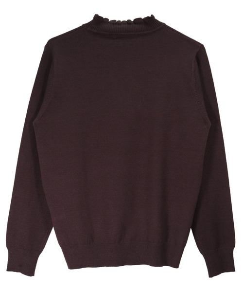 TOKYO SHIRTS（トウキョウシャツ）の「フリルネック ニットプルオーバー（ニット/セーター・レディース・グレー/オフホワイト/ワインレッド/モカ・M/L）」の18枚目の写真