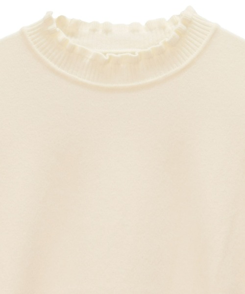 TOKYO SHIRTS（トウキョウシャツ）の「フリルネック ニットプルオーバー（ニット/セーター・レディース・グレー/オフホワイト/ワインレッド/モカ・M/L）」の17枚目の写真