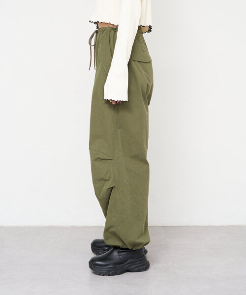 CIAOPANIC（チャオパニック）の「【UNESS/ユーネス】ワイドパラシュートパンツ（その他パンツ・レディース・カーキ・MEDIUM/SMALL）」の14枚目の写真