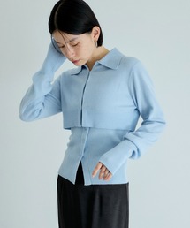 ADAM ET ROPE' | 【洗える】<SETアイテム>キャミソールセットクロップドカシミア混カーディガン(カーディガン/ボレロ)