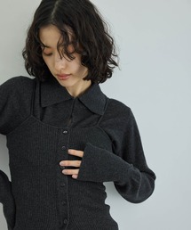 ADAM ET ROPE' | 【洗える】<SETアイテム>キャミソールセットクロップドカシミア混カーディガン(カーディガン/ボレロ)