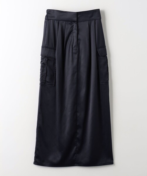 EMMEL REFINES（エメルリファインズ）の「＜EMMEL REFINES＞EM サテン カーゴ スカート（スカート・レディース・オリーブ/ネイビー/ダークグレー・S/M）」の3枚目の写真