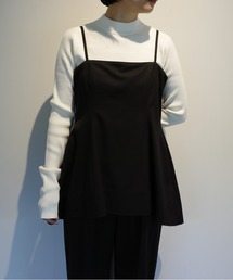 サロペット・オーバーオール・オールインワン CLANE PEPLUM BUSTIER ALL IN ONE mix CLANE - ドッキング オールインワン - PEPLUM BUSTIER ALL IN