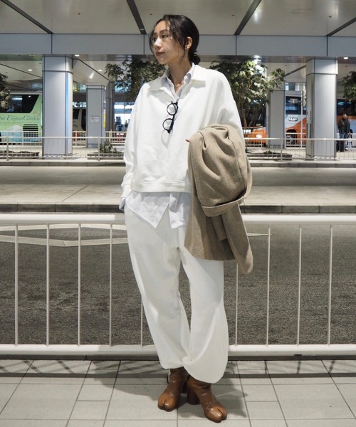 ETRE TOKYO(エトレトウキョウ)の「コンフィーボリュームスウェットパンツ(スウェットパンツ・レディース・オフホワイト/グレー・S/M)」の16枚目の写真