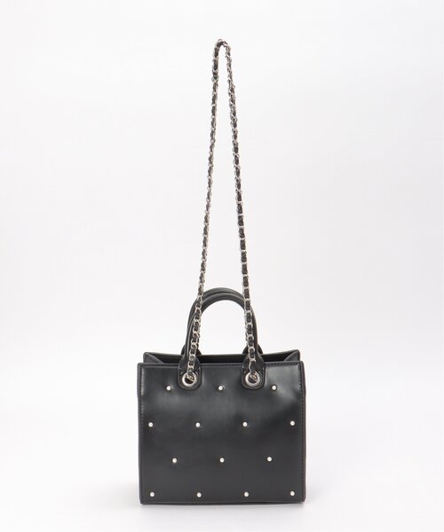 VENCEEXCHANGE(ヴァンスエクスチェンジ)の「パール2WAYトートバッグ(トートバッグ・レディース・シルバー/ブラック/オフホワイト/その他1・FREE)」の12枚目の写真