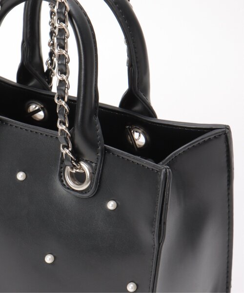 VENCEEXCHANGE(ヴァンスエクスチェンジ)の「パール2WAYトートバッグ(トートバッグ・レディース・シルバー/ブラック/オフホワイト/その他1・FREE)」の17枚目の写真