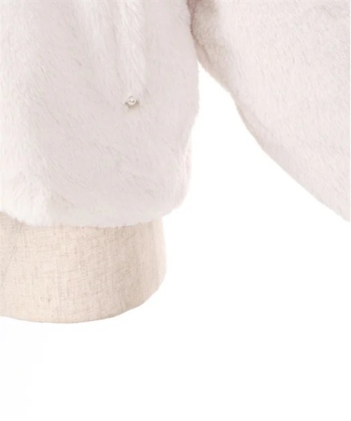 axes femme（アクシーズファム）の「ショートファーコート（ピーコート・レディース・キナリ/ブラック・FREE）」の11枚目の写真