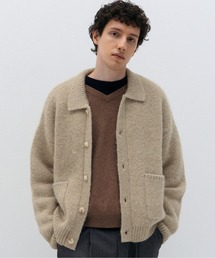 LURAKU（ルラク）の「【LURAKU】Shaggy Knit Polo Cardigan / シャギーニットポロカーディガン（カーディガン/ボレロ）」