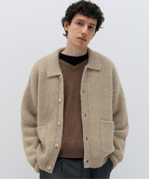 LURAKU（ルラク）の「【LURAKU】Shaggy Knit Polo Cardigan / シャギー