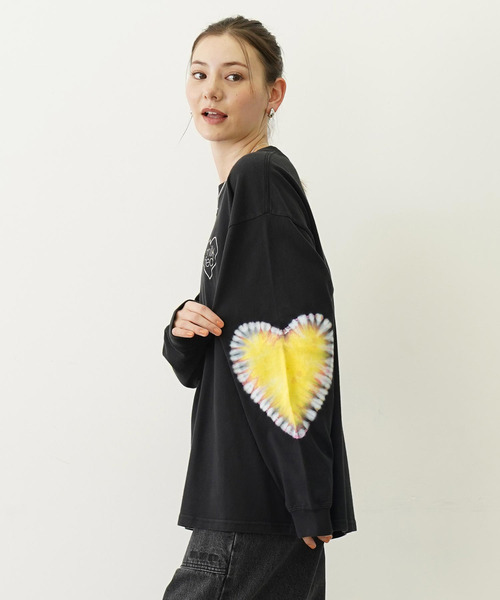MILKFED.（ミルクフェド）の「TIE DYED HEARTS L/S TEE（Tシャツ/カットソー・レディース・ブラック/ネイビー・S/M）」の17枚目の写真