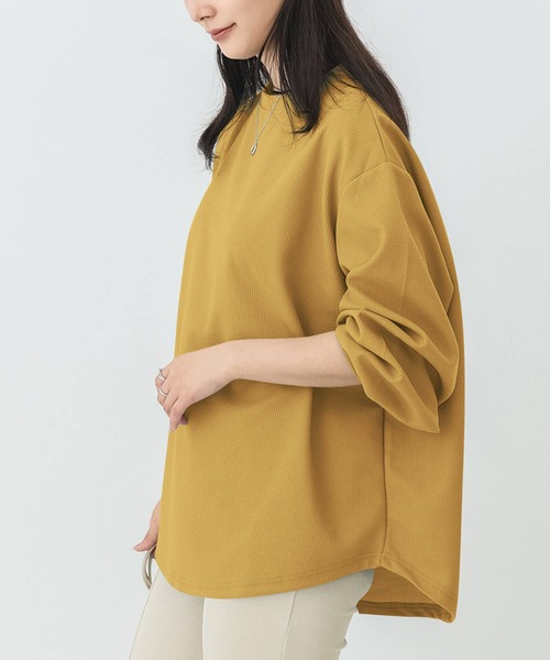 STONE  2022AW ロンT スウェット トップス 黄色 Cross charm official store | スウェット ロンTトップス 長袖