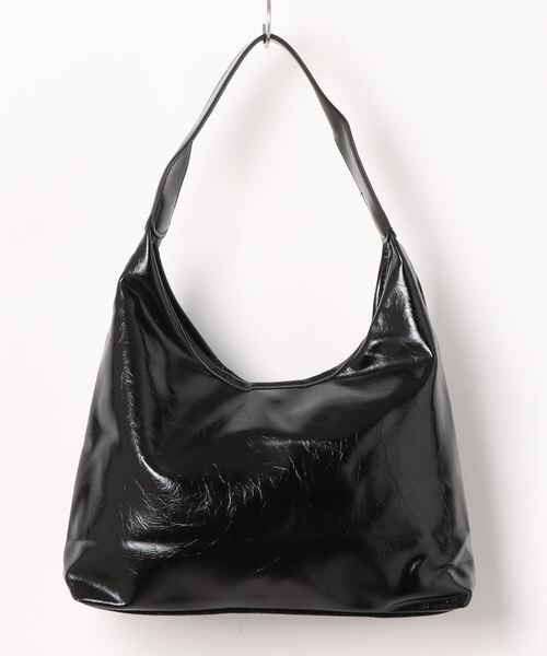 BARELY BLUE（ベアリーブルー）の「【 BARELY BLUE / ベアリーブルー 】ワンショルダー パテントレザー トートバッグ（トートバッグ・レディース・ブラック/ブラウン/ワインレッド・FREE）」の4枚目の写真