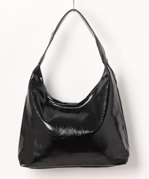 BARELY BLUE（ベアリーブルー）の「【 BARELY BLUE / ベアリーブルー 】ワンショルダー パテントレザー トートバッグ（トートバッグ・レディース・ブラック/ブラウン/ワインレッド・FREE）」の13枚目の写真